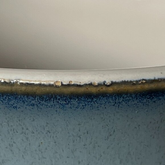 Denby Langley Castile Coffee Pot with Lid Stoneware Blue & White England Vintage - Picture 16 of 17